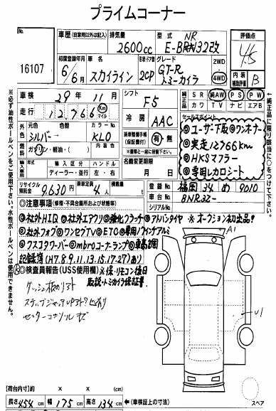 1994 Nissan Skyline R32 GT-R Tommy Kaira Special Edition auction report