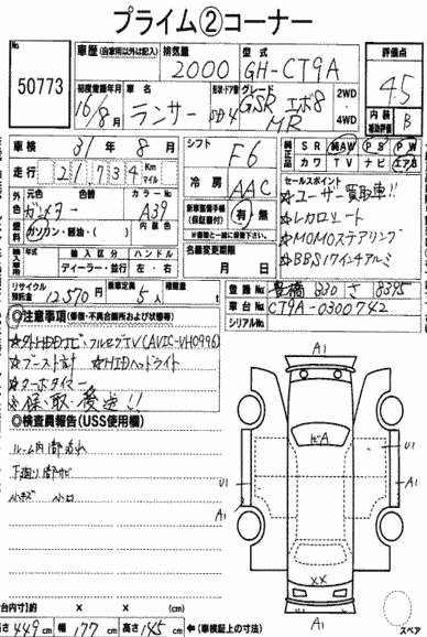 2004 Mitsubishi Lancer EVO 8 MR auction report